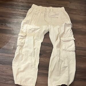 Old navy cargo y2k baggy utility pull on loose wide leg tall comfy pants